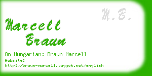 marcell braun business card